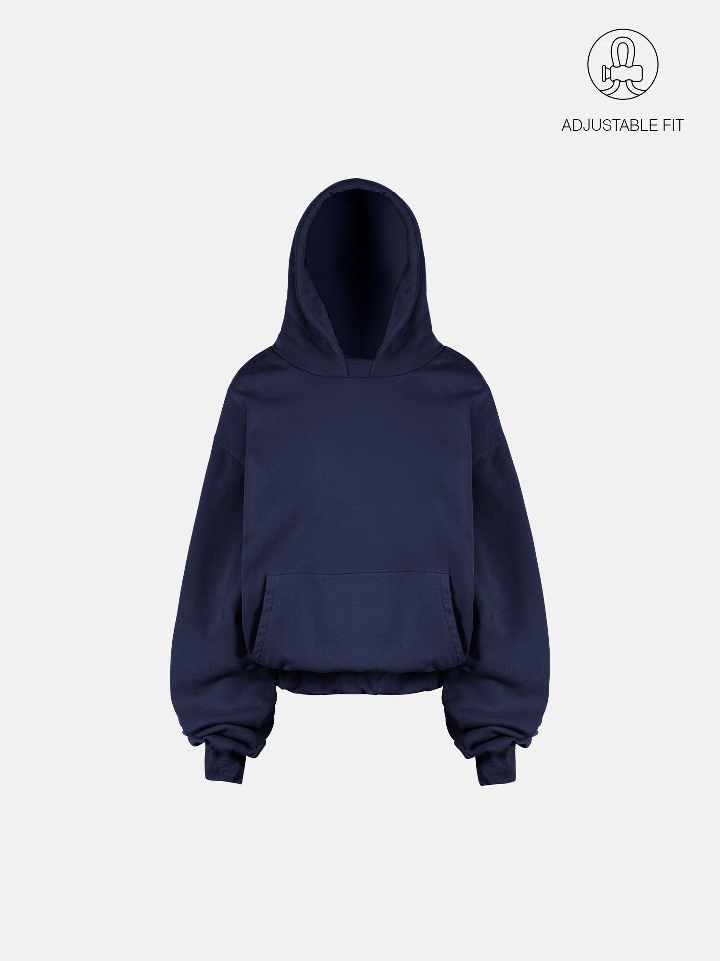 THE BLANC HOODIE - INTENSIVES MARINEBLAU