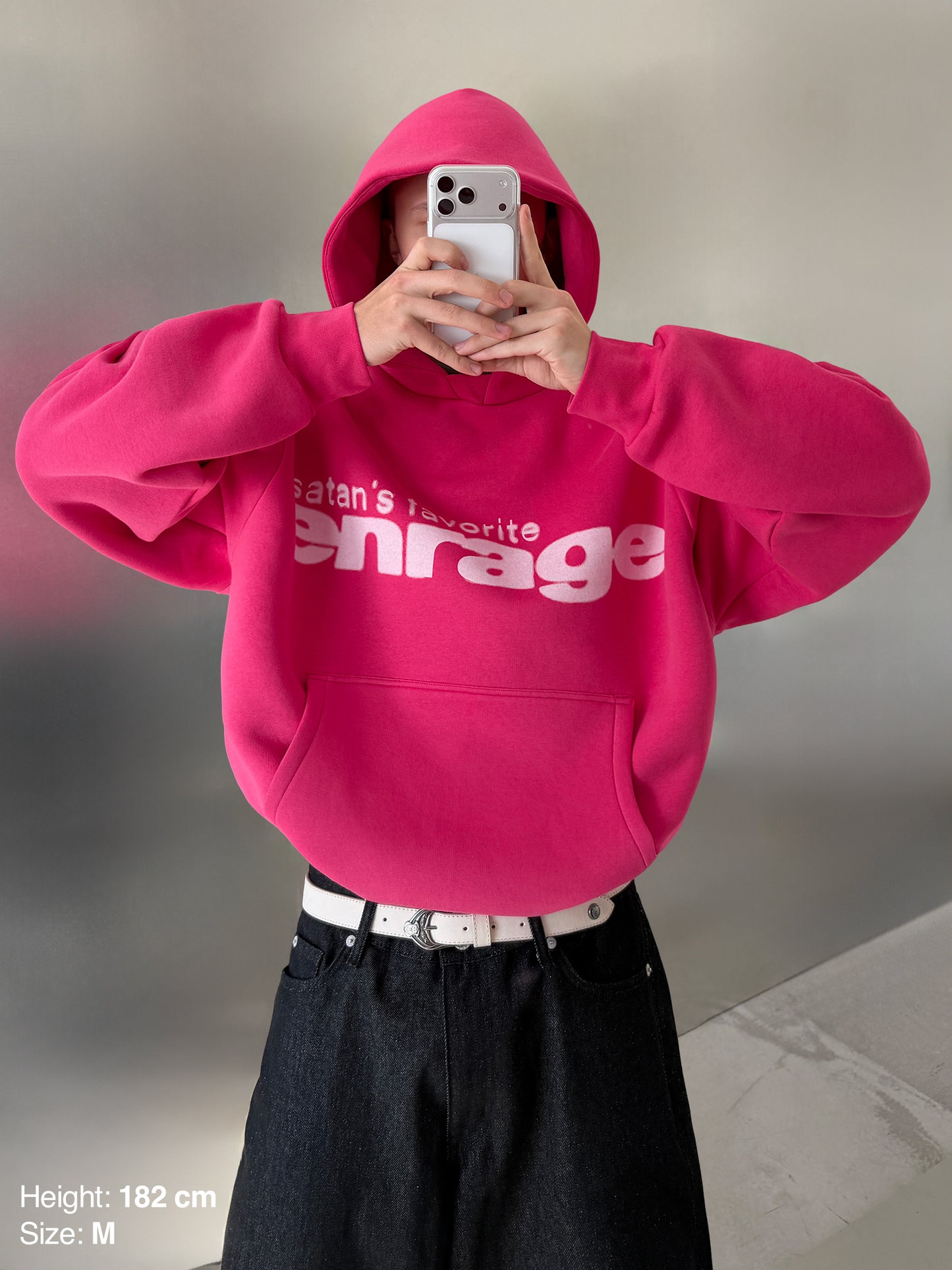 THE SATAN'S FAVORITE HOODIE - HOT PINK