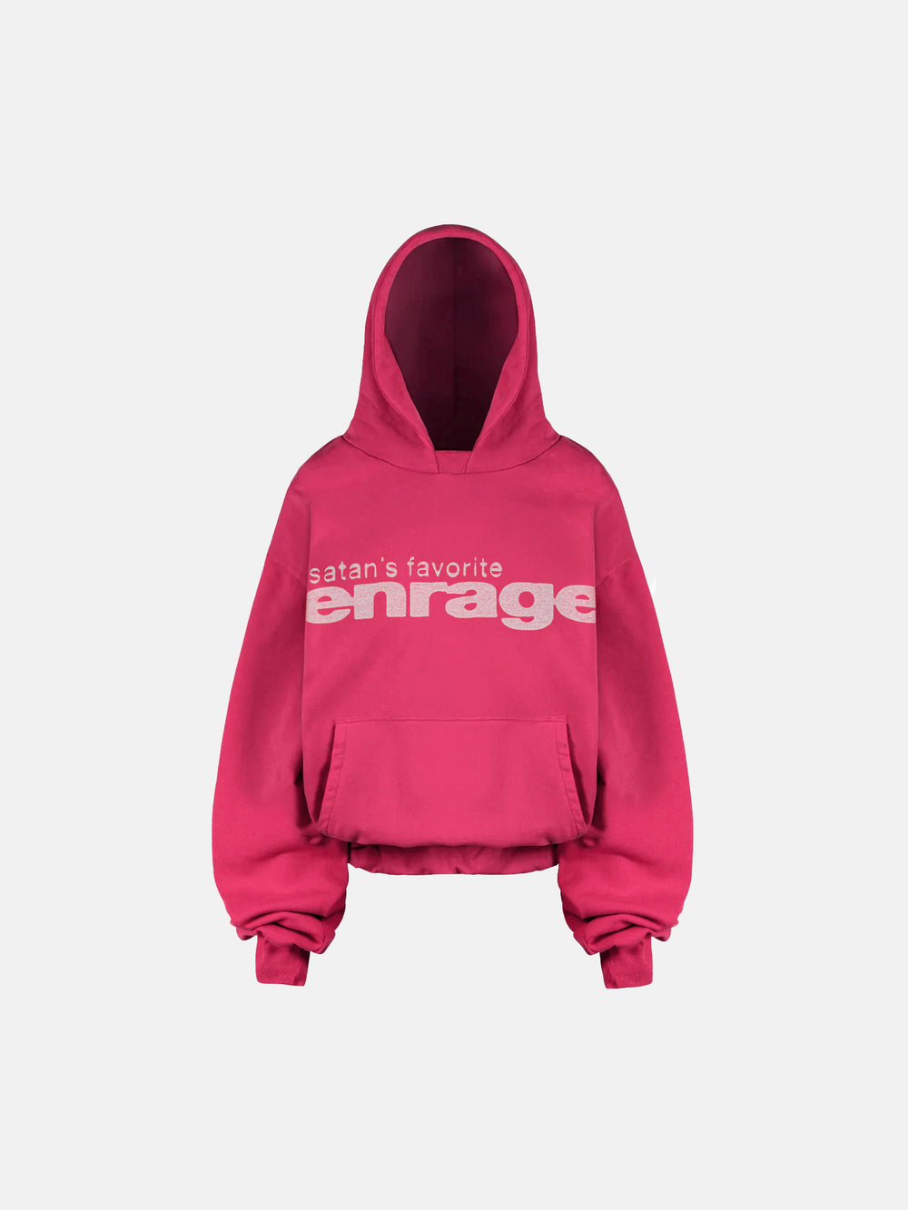 THE SATAN'S FAVORITE HOODIE - HOT PINK