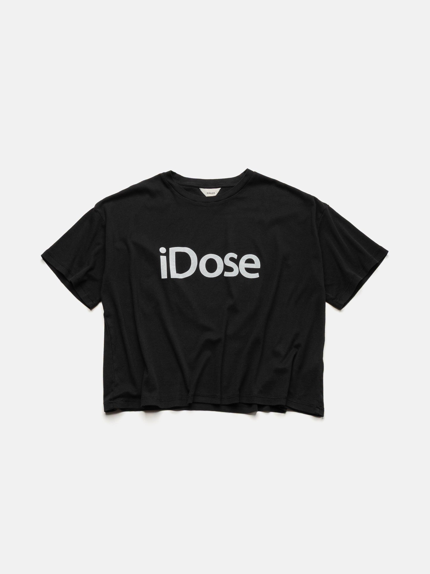 RIB BAGGY TEE iDOSE - BLACK