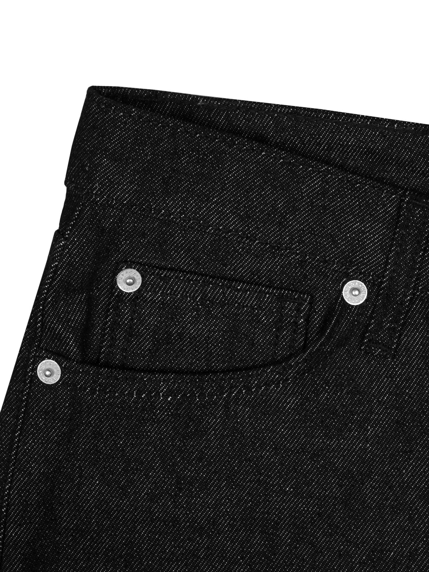 BOOTCUT JEANS - BLACK RAW DENIM