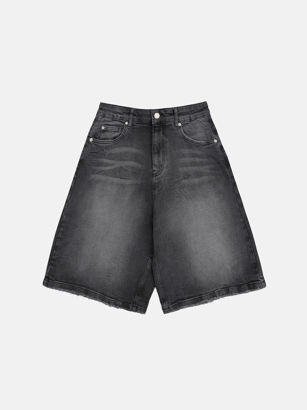 DENIM JORTS - WASHED BLACK