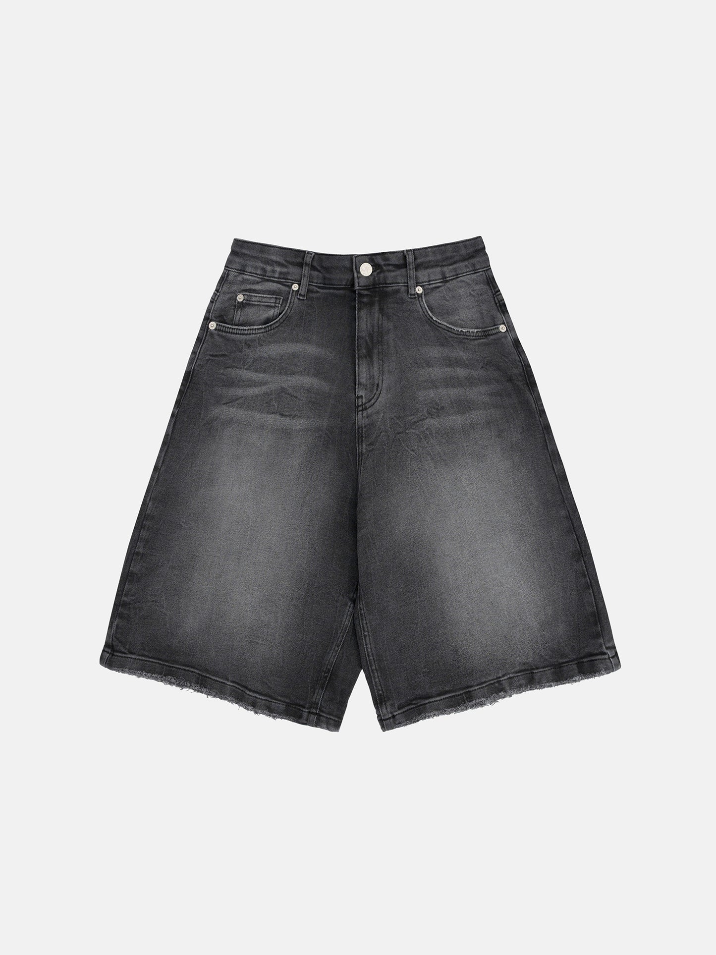 DENIM JORTS - WASHED BLACK