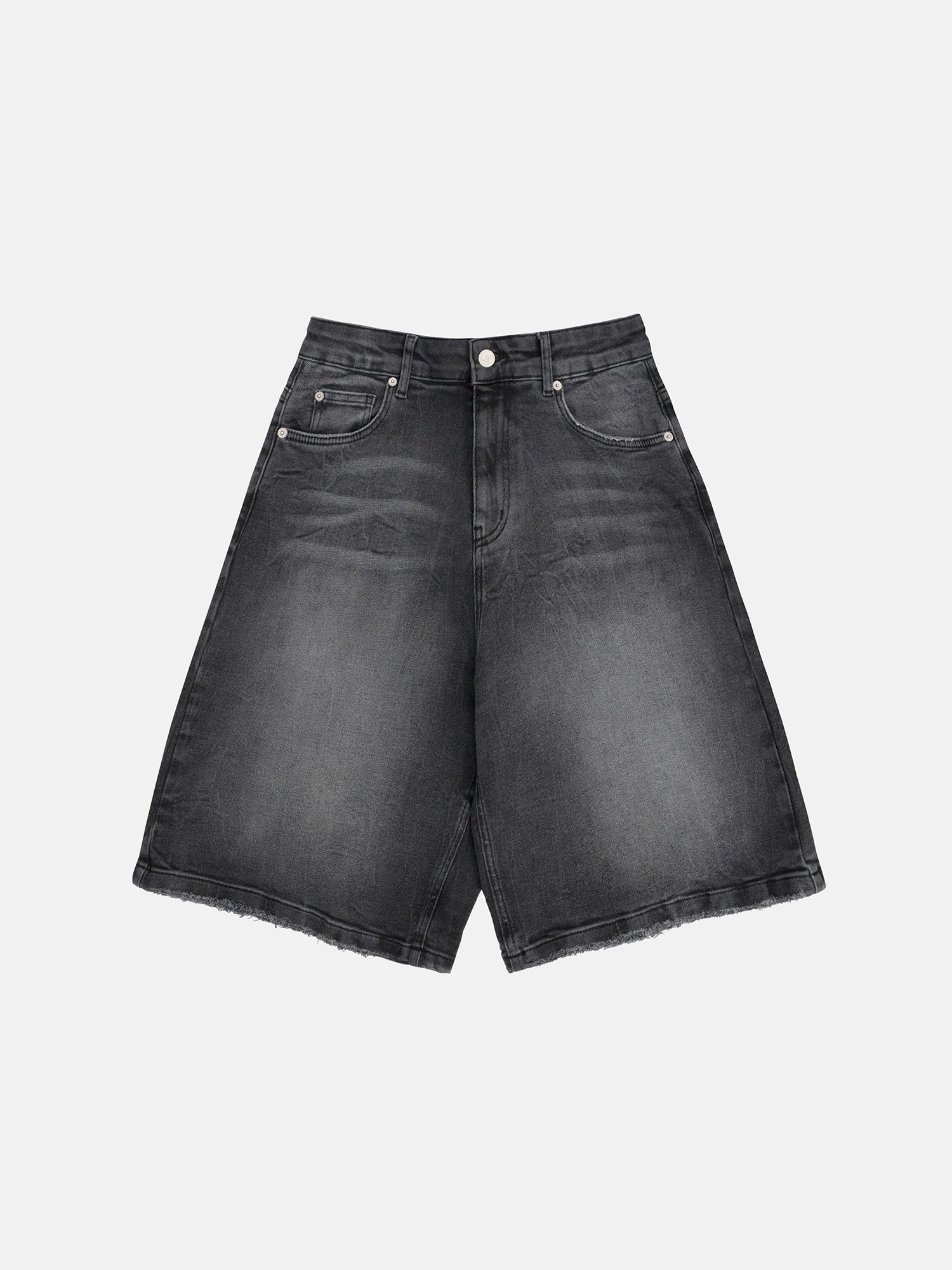 DENIM JORTS - WASHED BLACK