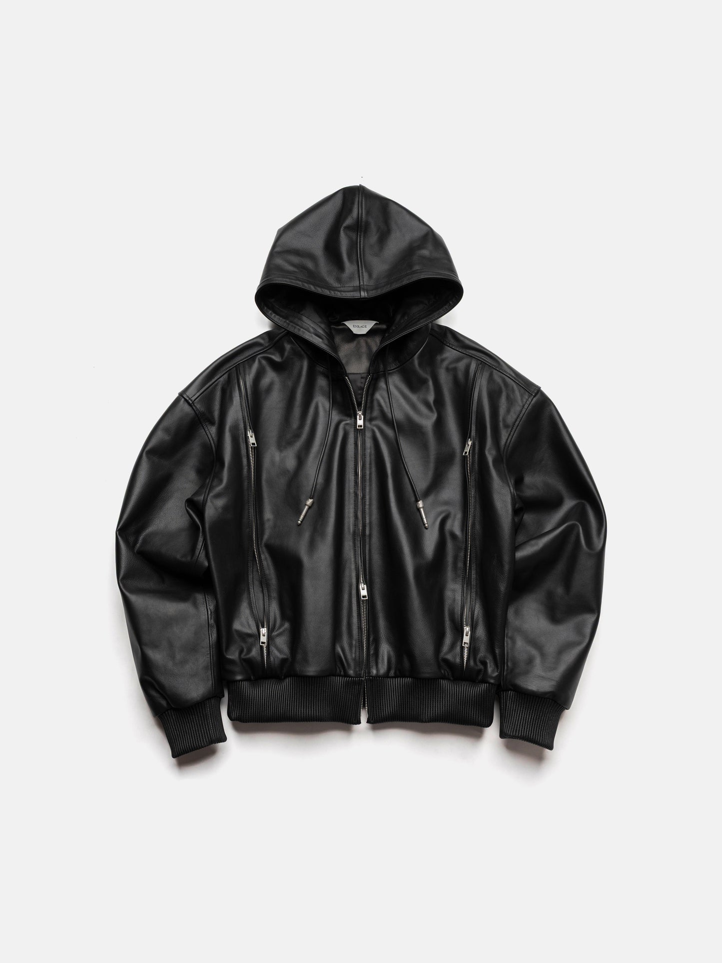 AUDIO LEATHER JACKET - BLACK