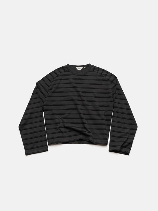 BAGGY LONGSLEEVE - BLACK STRIPED