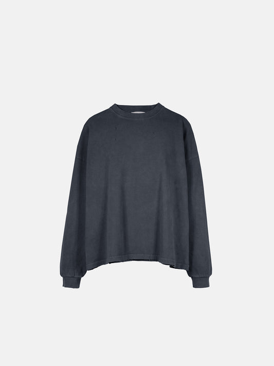 WORN LONGSLEEVE - VINTAGE SCHWARZ