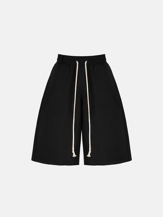 THE BLANC MAXI SHORTS - BLACK