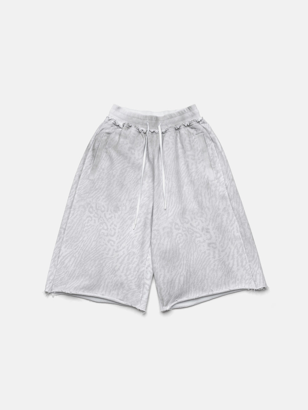 MAXI SHORTS - WHITE LEOPARD
