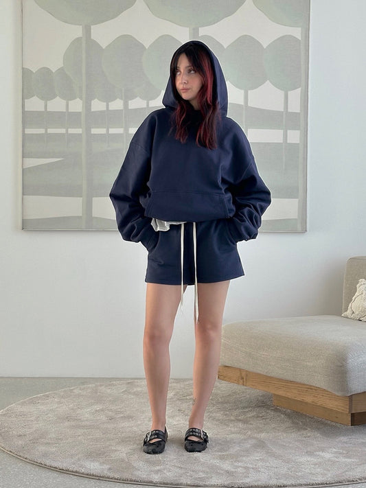 THE BLANC MINI SHORTS - RICH NAVY