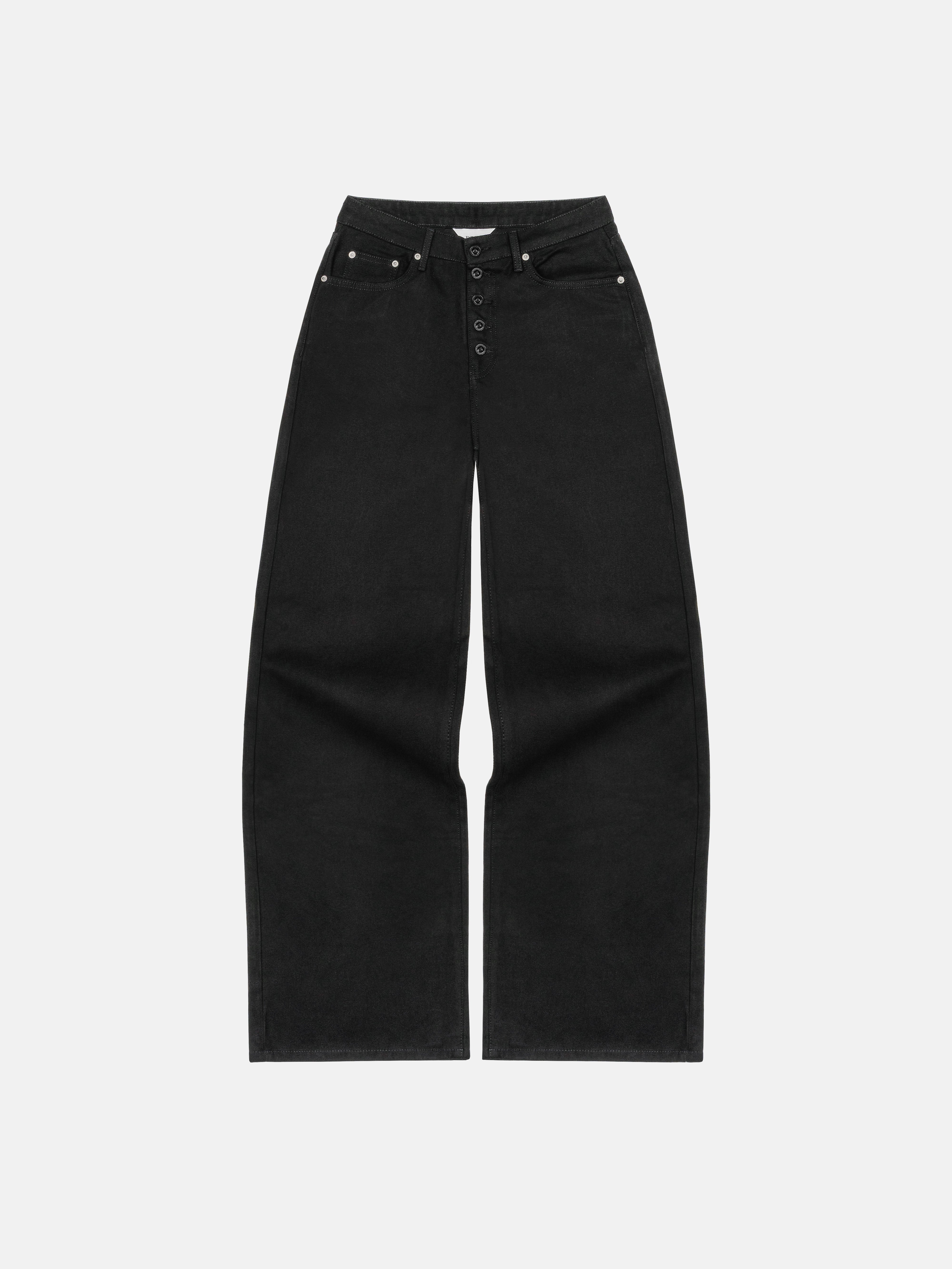 OFFICER PANTS - BLACK CANVAS