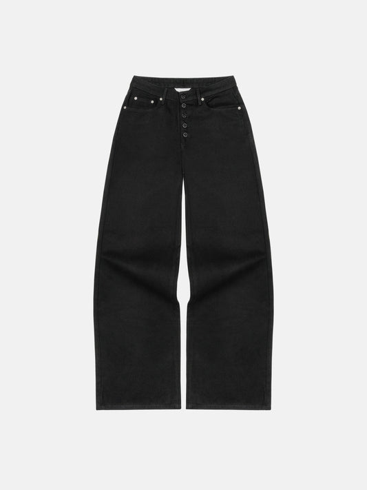 OFFICER PANTS - BLACK CANVAS
