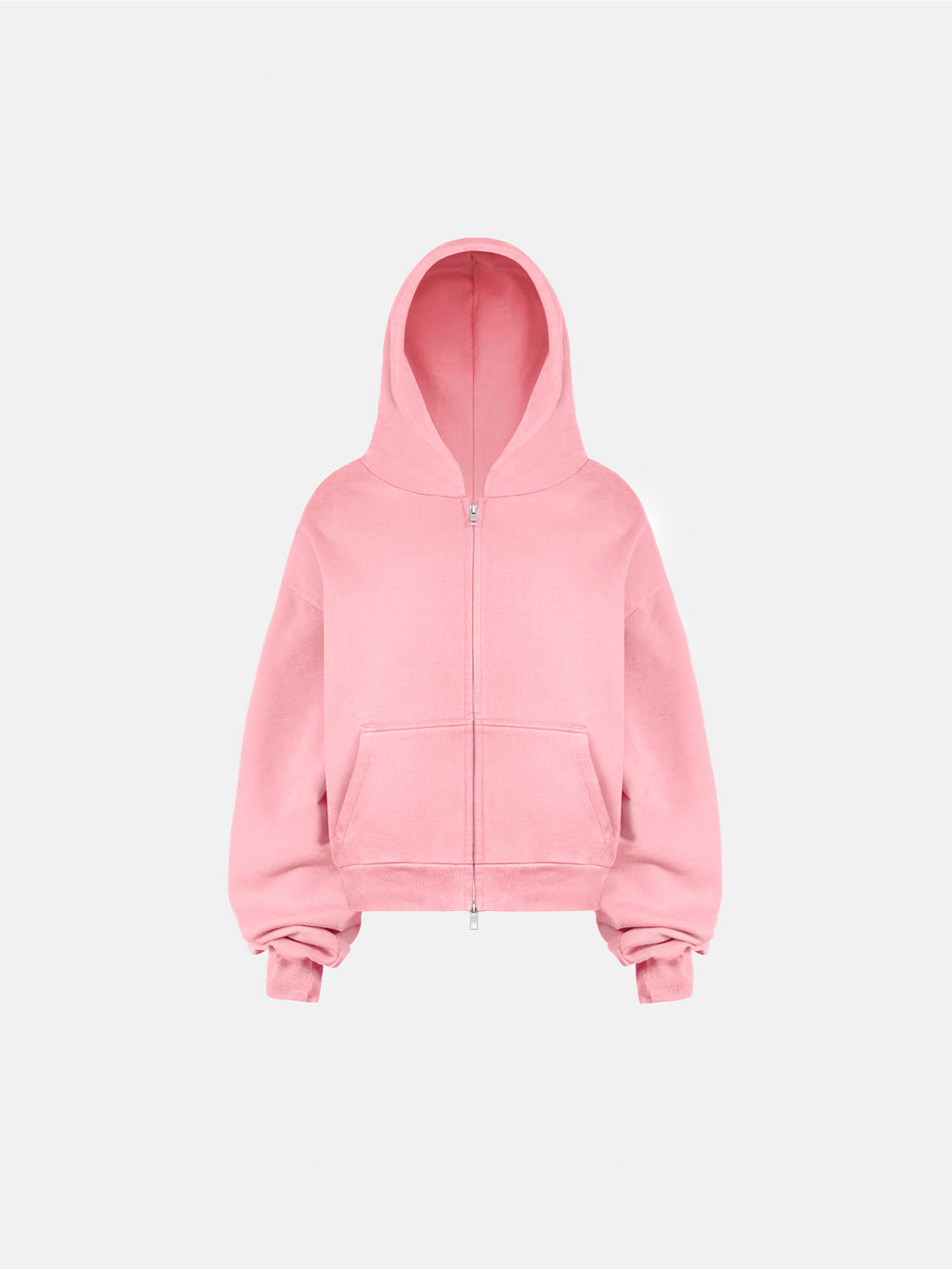 THE BLANC ZIP HOODIE - PINK