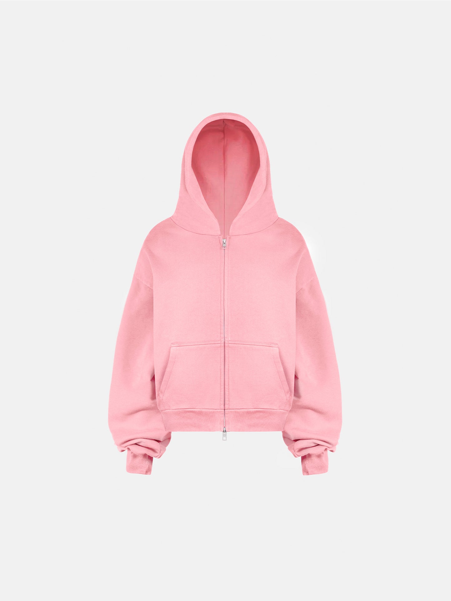 THE BLANC ZIP HOODIE - PINK