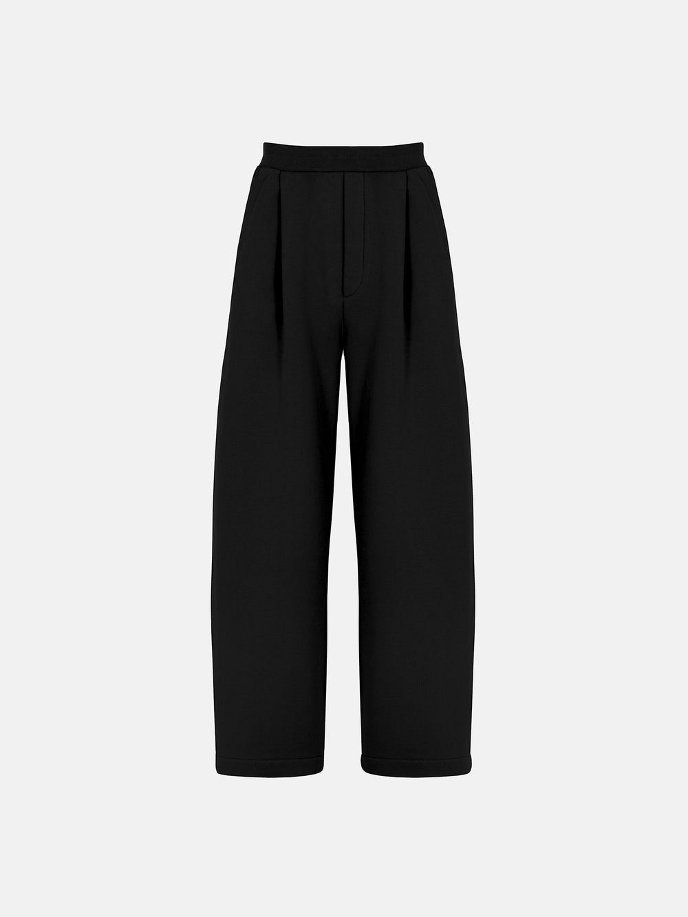 PLEATED SWEATPANTS - BLACK