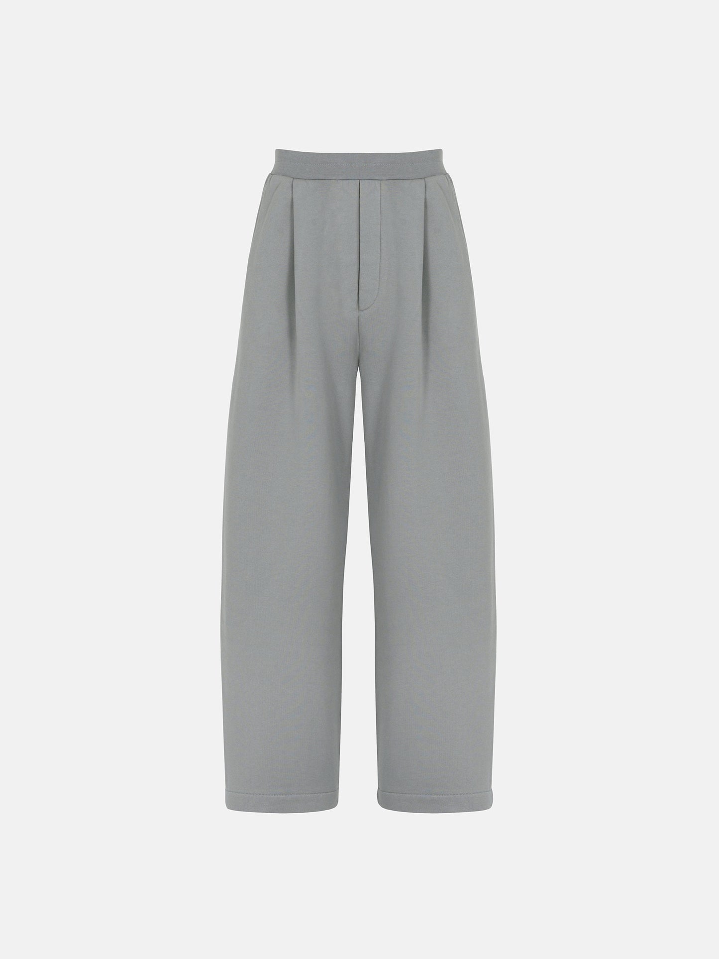 PLEATED SWEATPANTS - GRAY