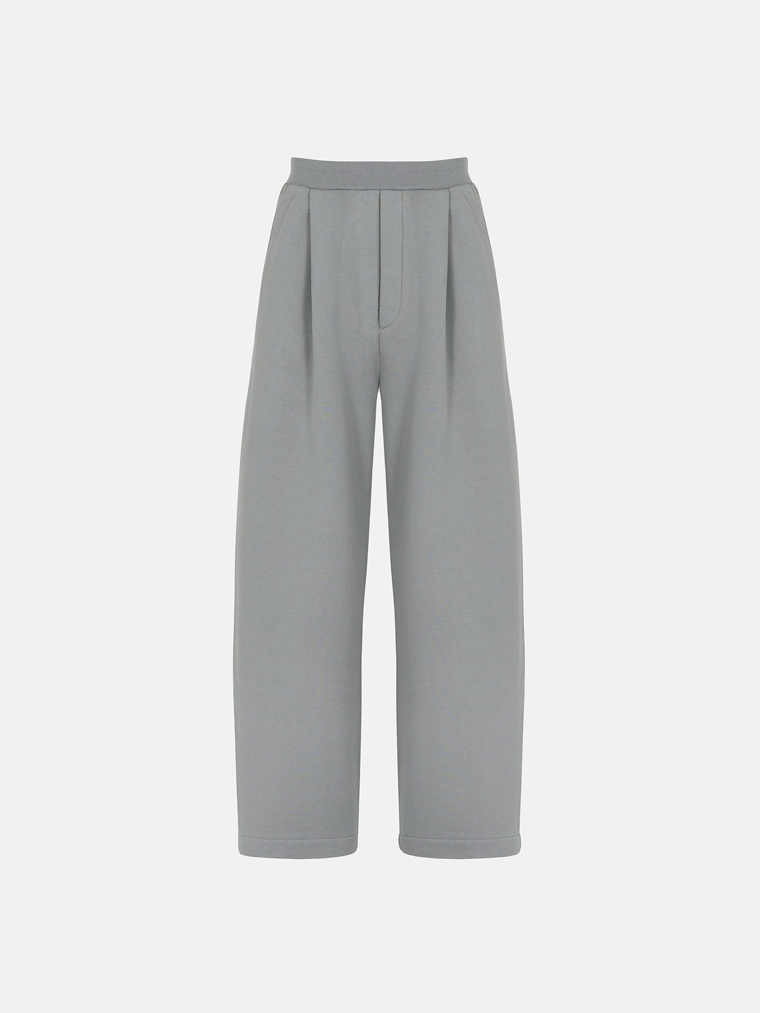 PLEATED SWEATPANTS - GRAY
