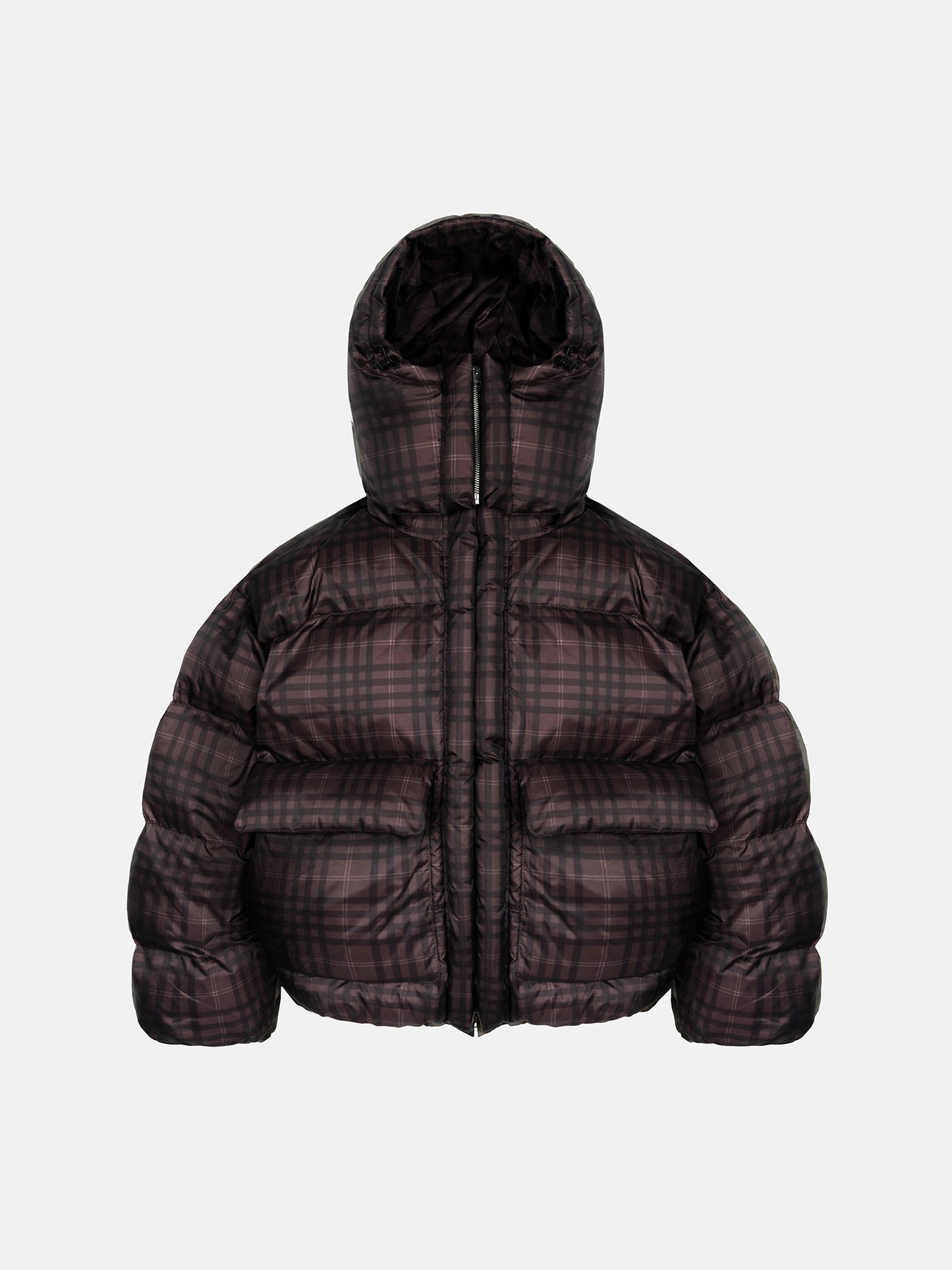 PUFFY JACKET - TARTAN