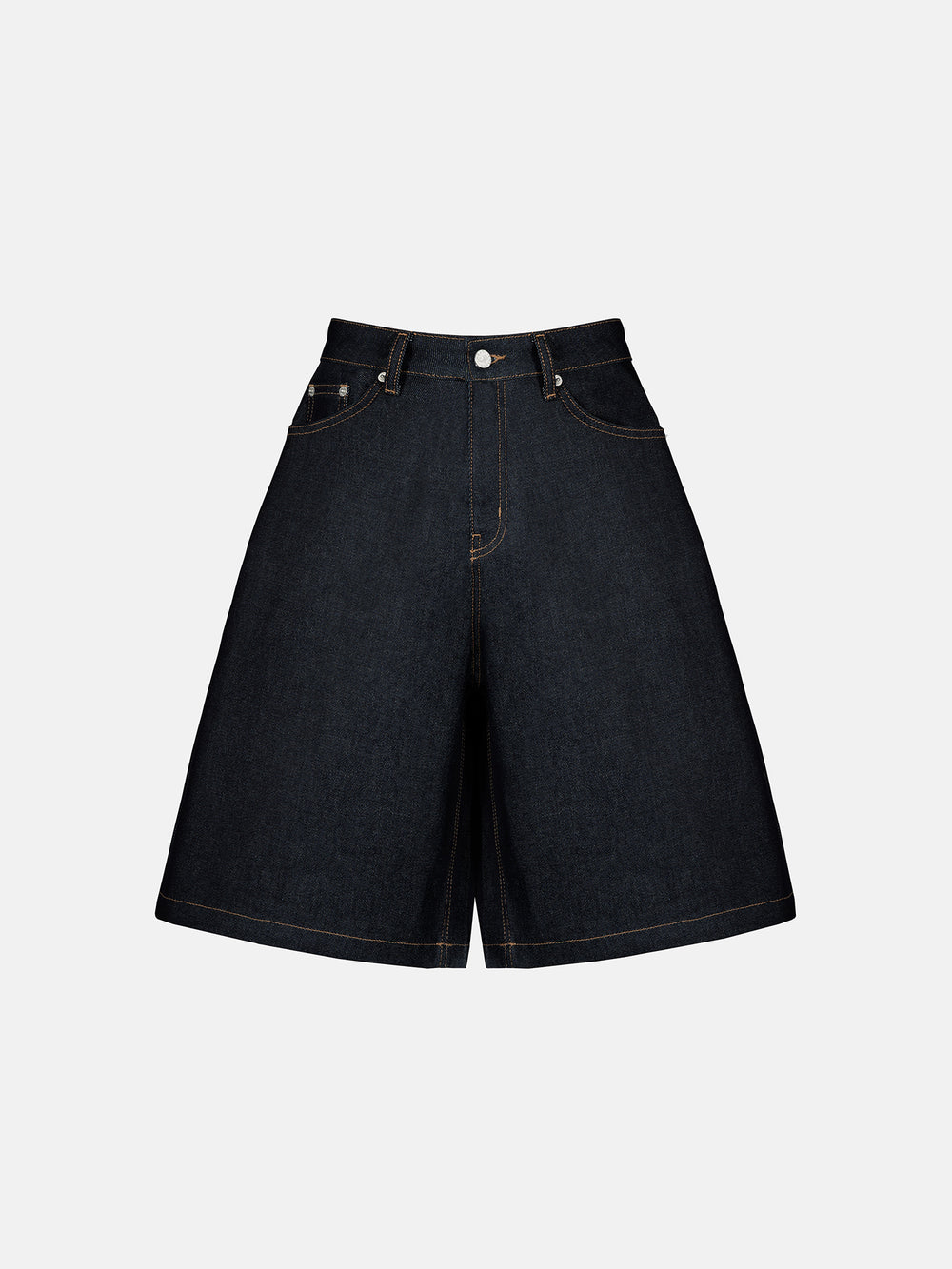 DENIM JORTS - RAW DENIM