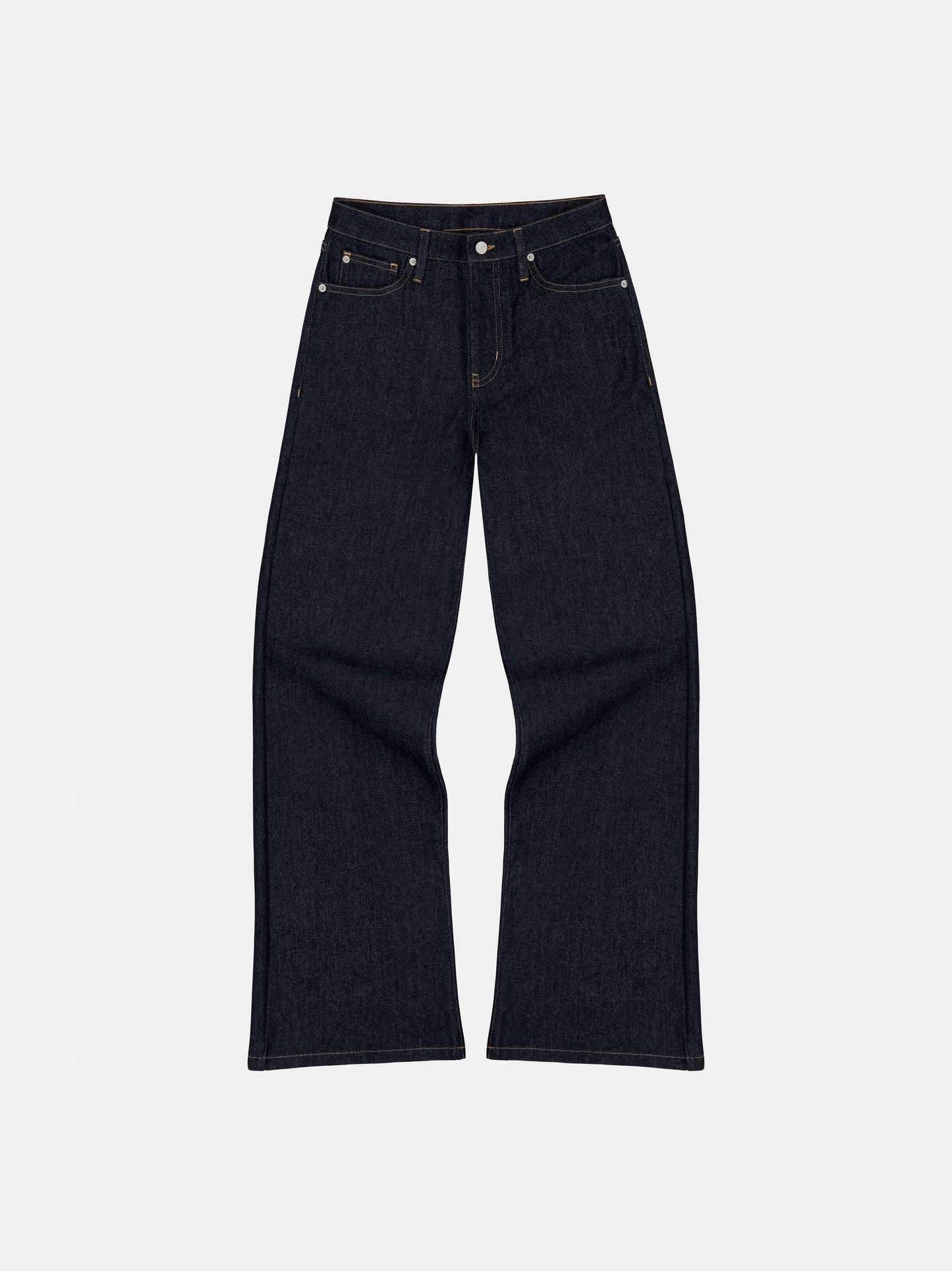 BOOTCUT JEANS - BLUE RAW DENIM