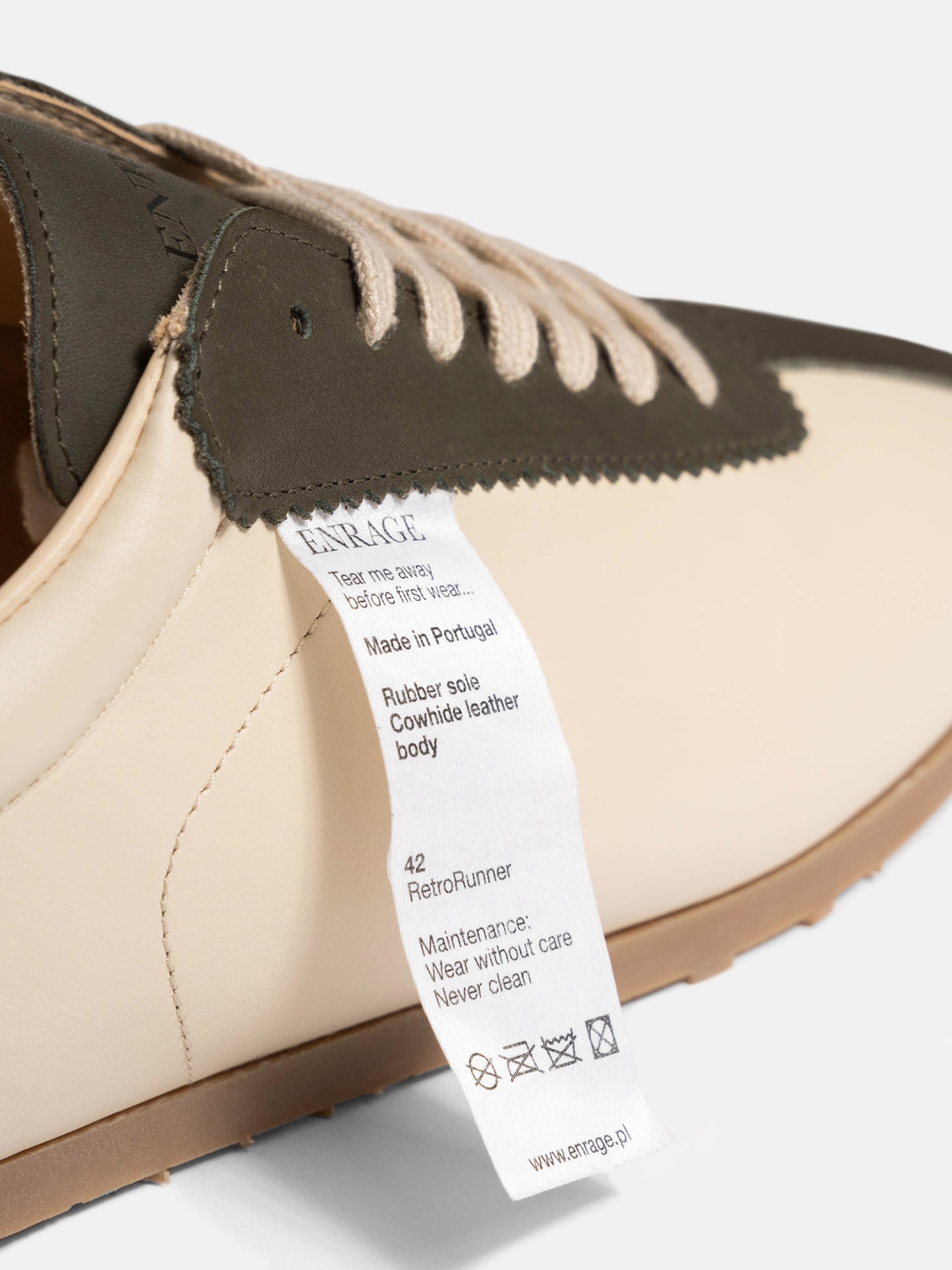 RETRO RUNNER - CREAM/GREEN