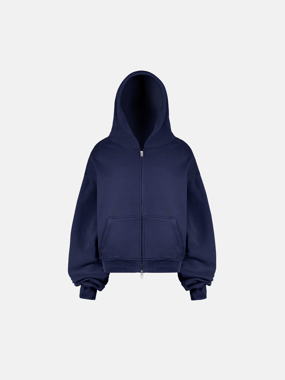 THE BLANC ZIP HOODIE - INTENSIVES MARINEBLAU