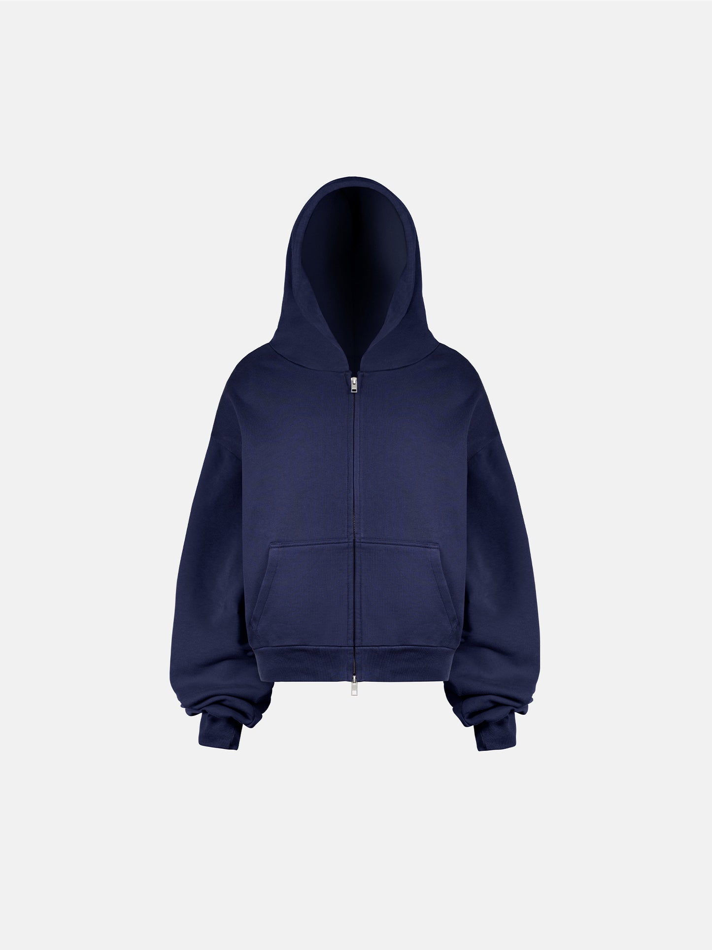 THE BLANC ZIP HOODIE - INTENSIVES MARINEBLAU