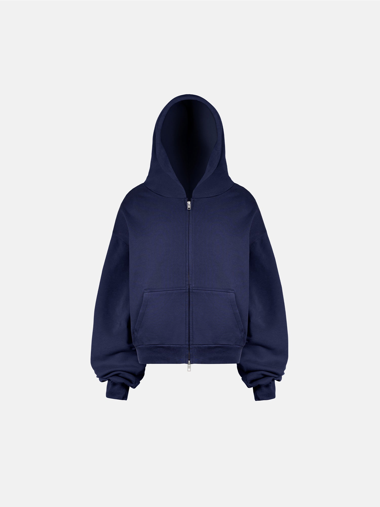 THE BLANC ZIP HOODIE - RICH NAVY