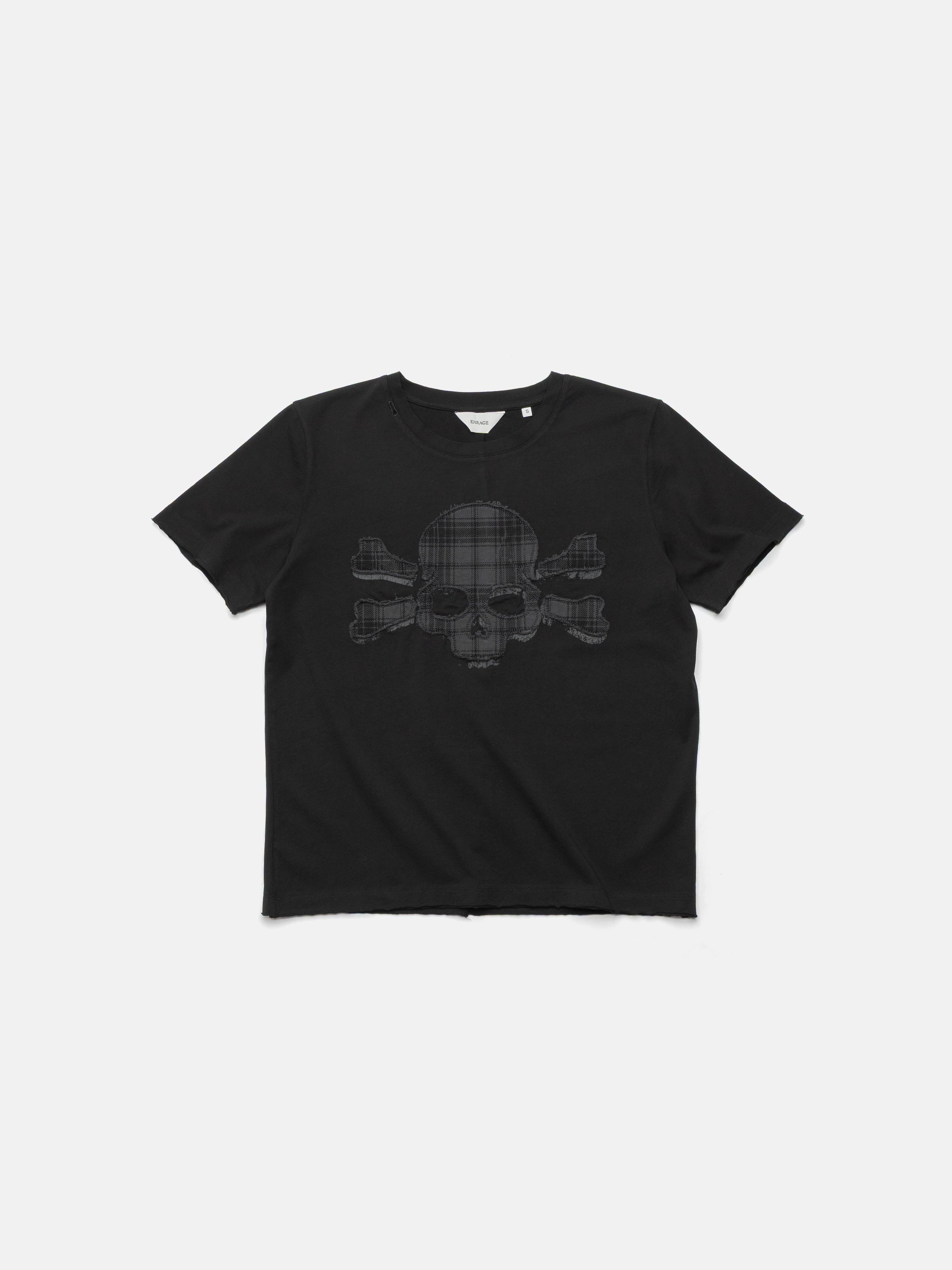 ROUND NECK TEE - BLACK SKULL