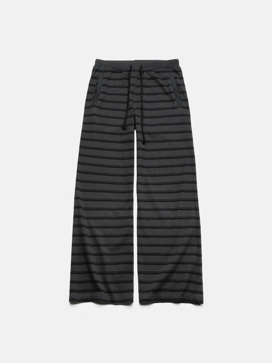 SLIM SWEATPANTS - BLACK STRIPED