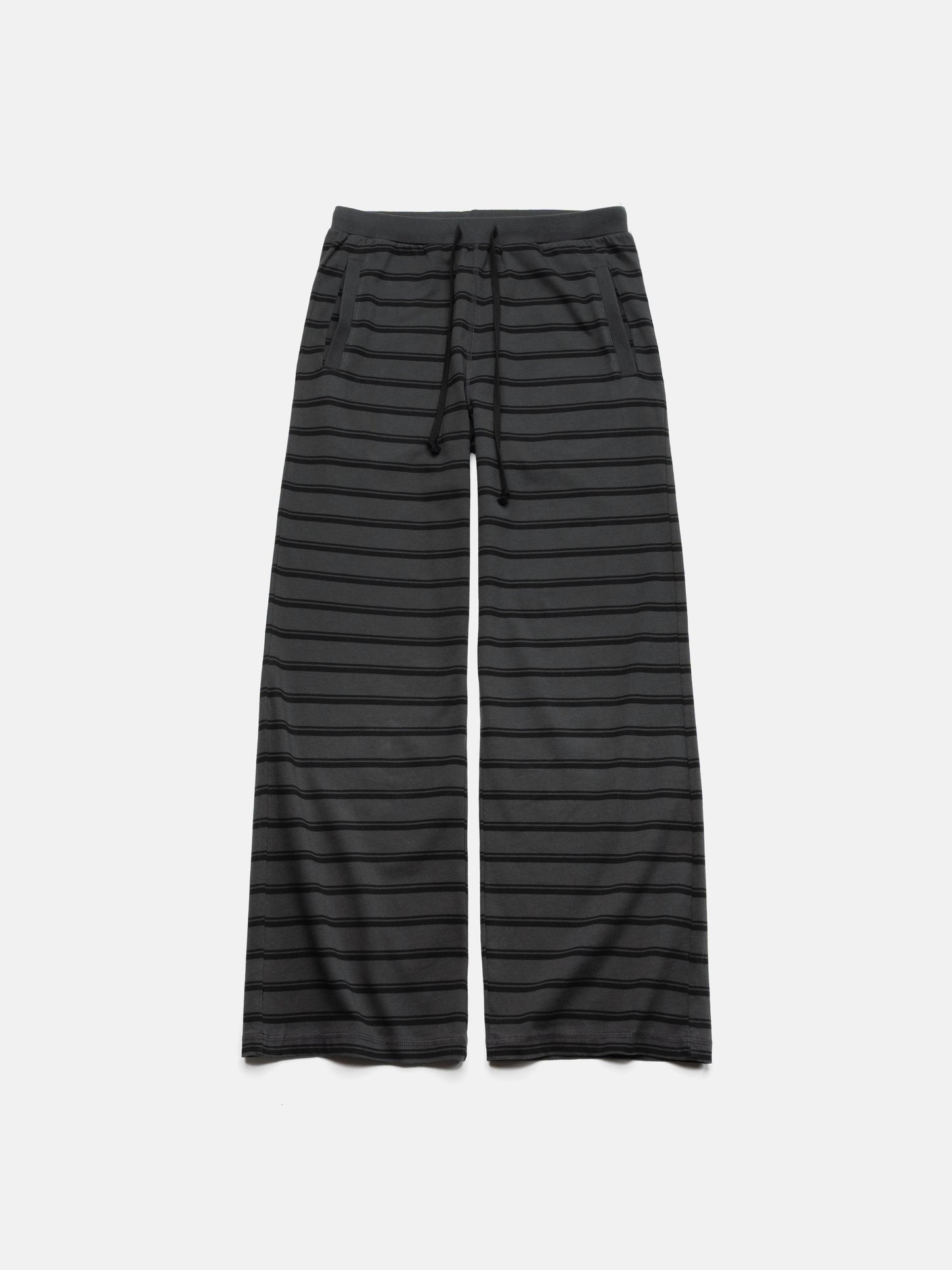 SLIM SWEATPANTS - BLACK STRIPED