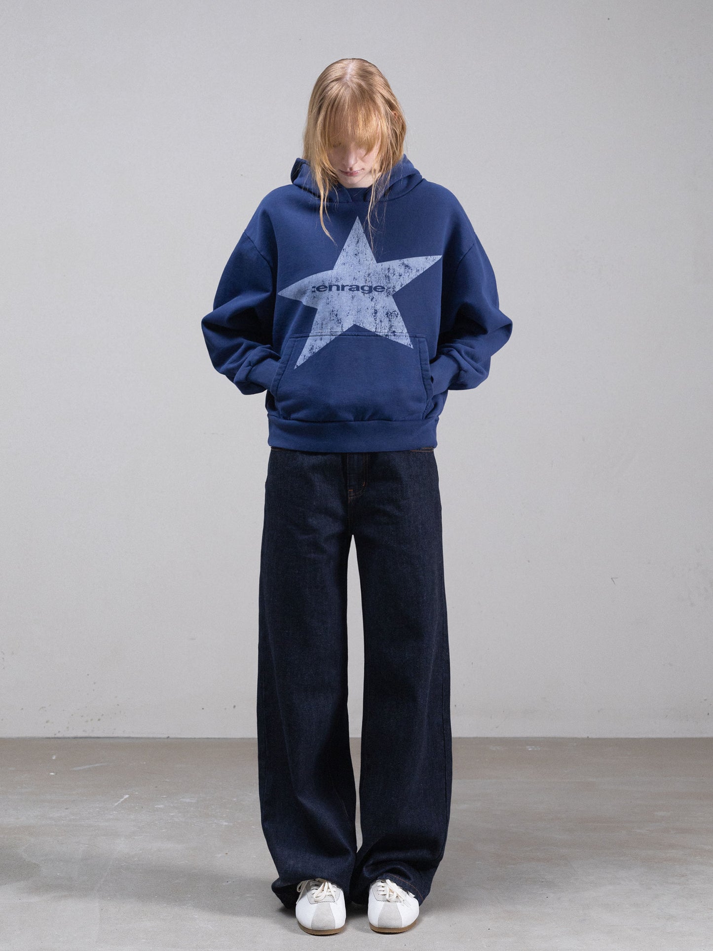 STAR HOODIE - RICH NAVY