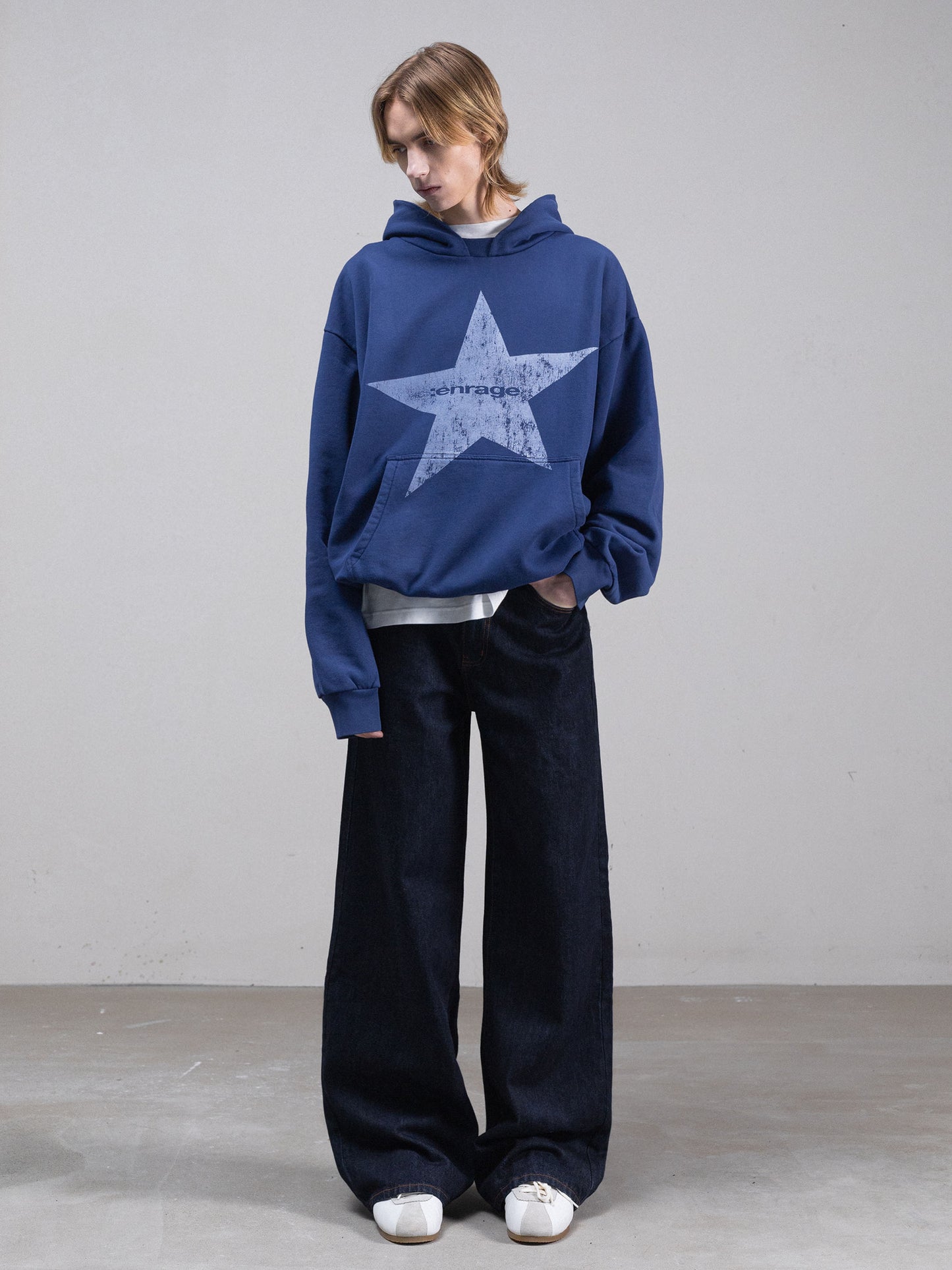 STAR HOODIE - RICH NAVY