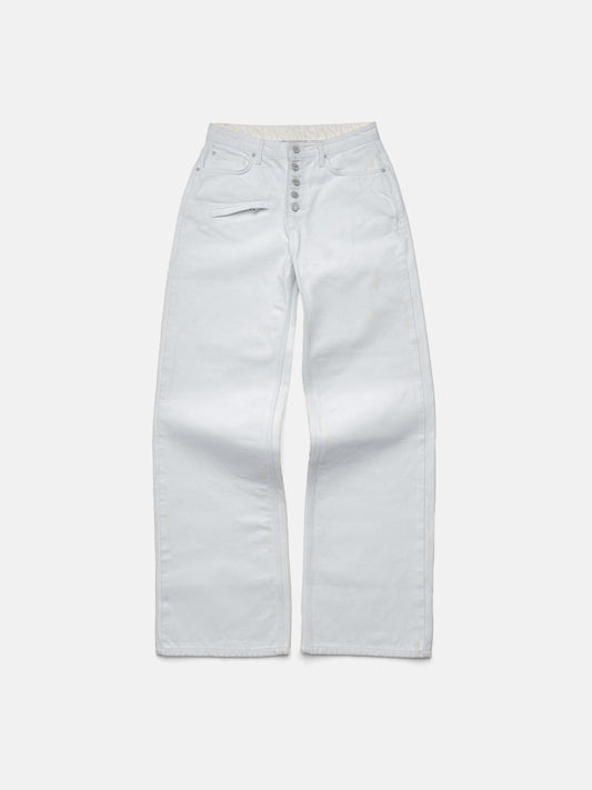 STRAIGHT JEANS - WHITE PAINT