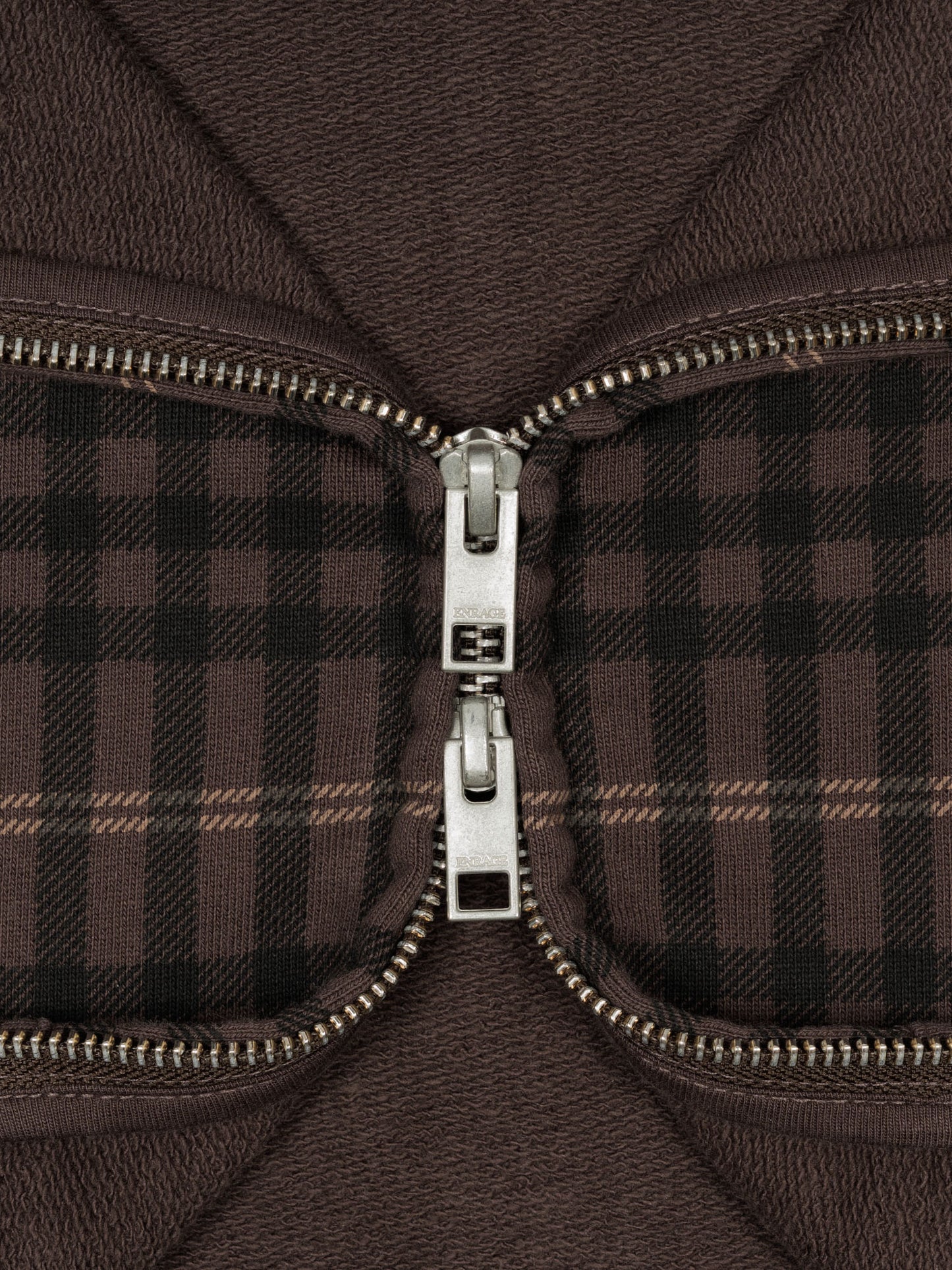 THE BLANC ZIP HOODIE - TARTAN