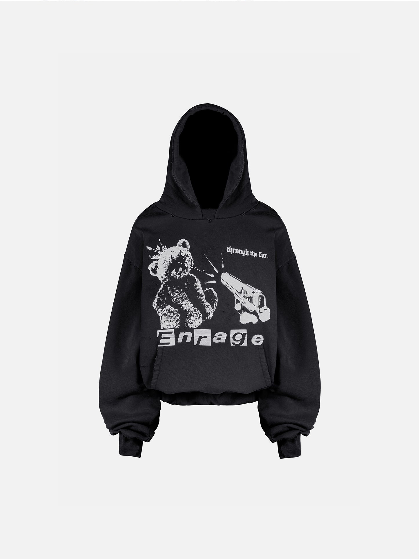 TEDDY HOODIE - VINTAGE BLACK