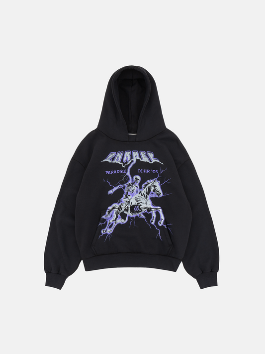 THUNDER HOODIE - VINTAGE SCHWARZ