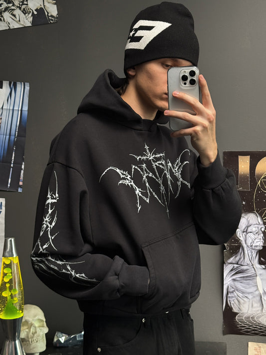 TRIBAL HOODIE - VINTAGE SCHWARZ
