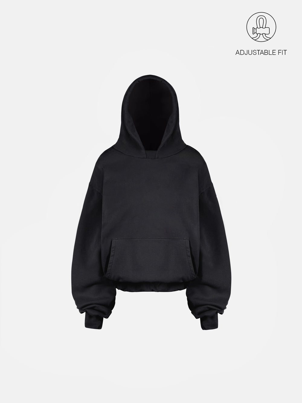 THE BLANC HOODIE - VINTAGE BLACK