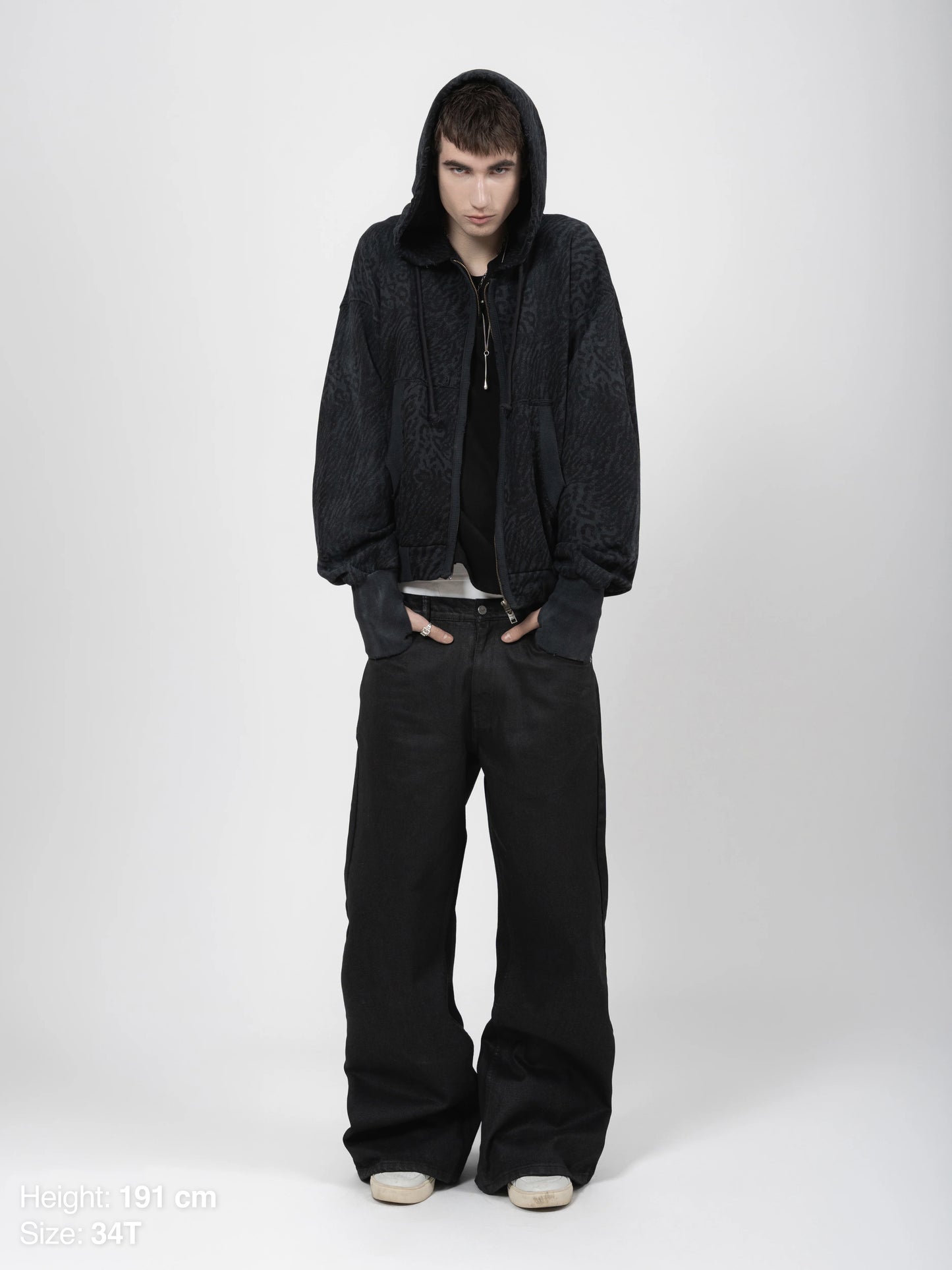 BOOTCUT JEANS - WAXED BLACK