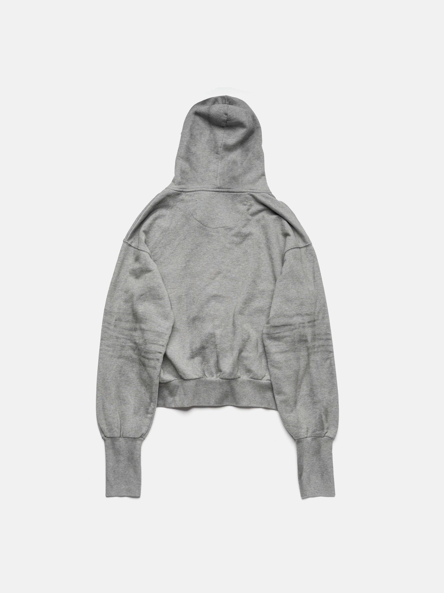 DIRTY SPRAY ZIP HOODIE - GRAY