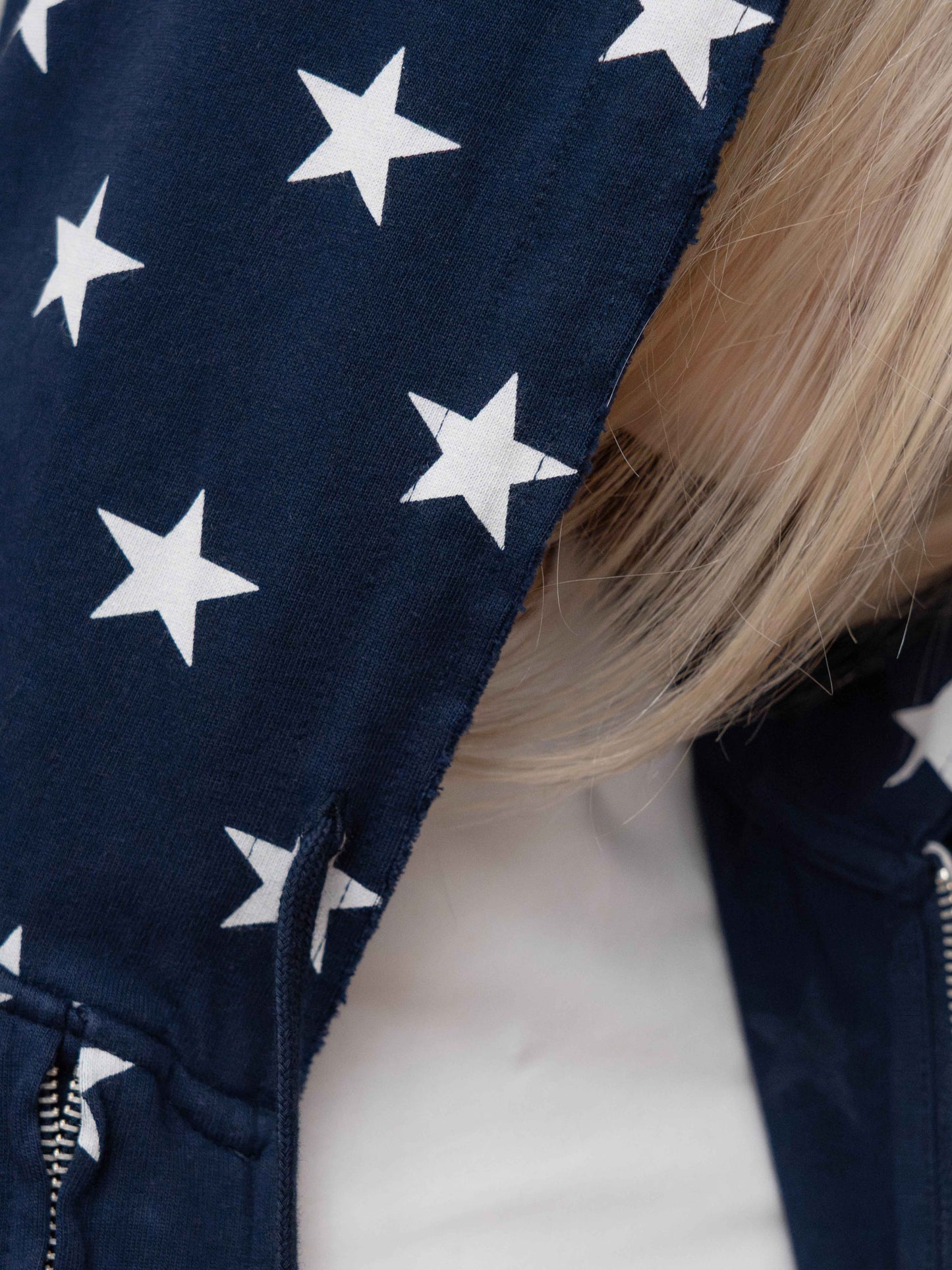 SLIM ZIP HOODIE - STARS