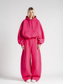 BUBBLE SWEATPANTS - HOT PINK