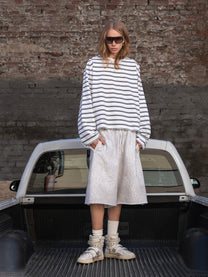 MAXI-SHORTS – WEISSER LEOPARD
