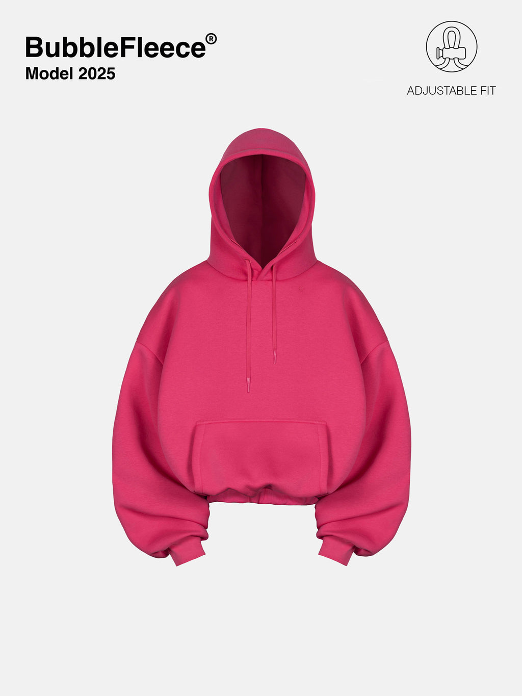 BUBBLE HOODIE - HOT PINK 2025 MODEL