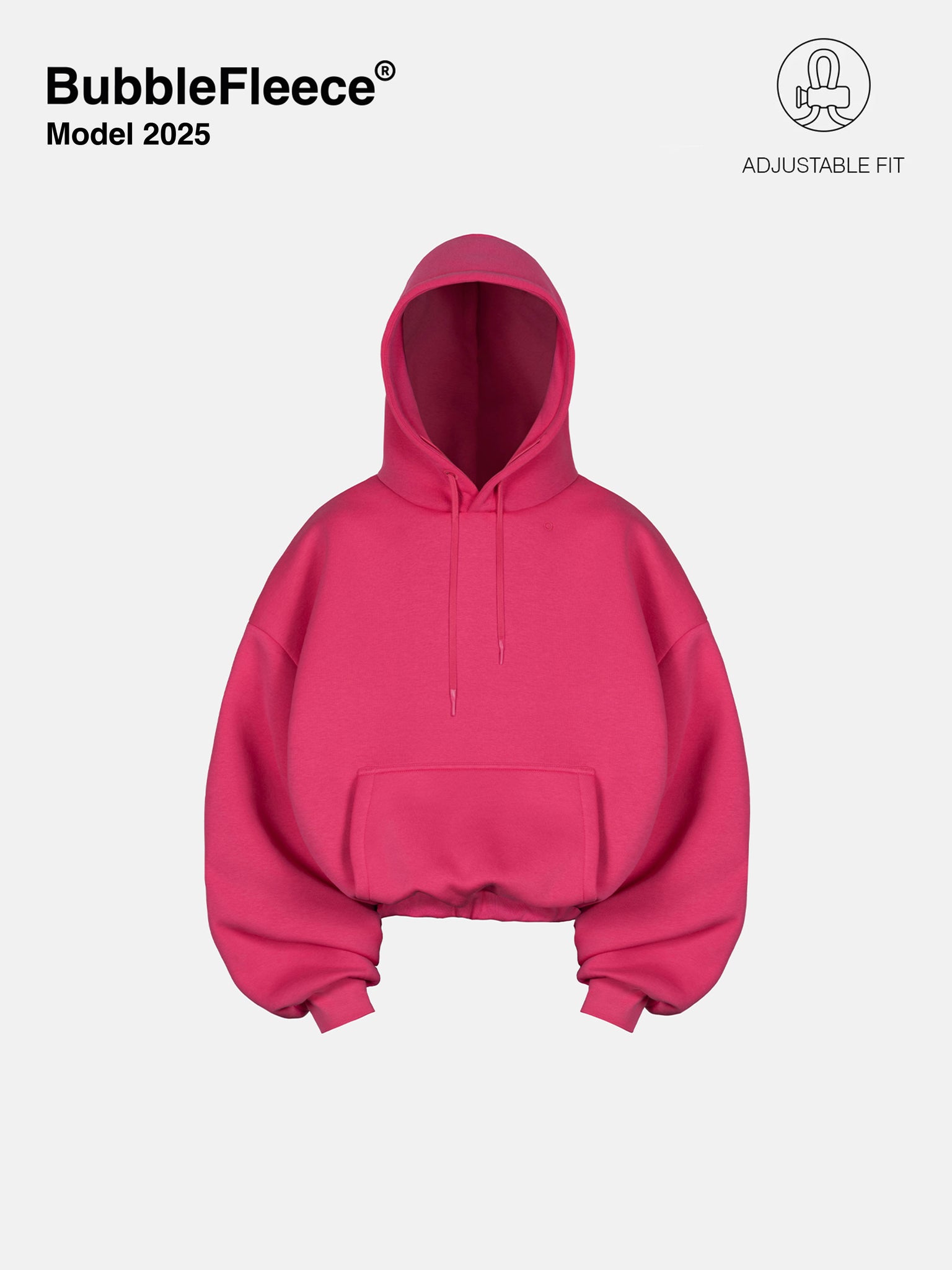 BUBBLE HOODIE - HOT PINK 2025 MODEL