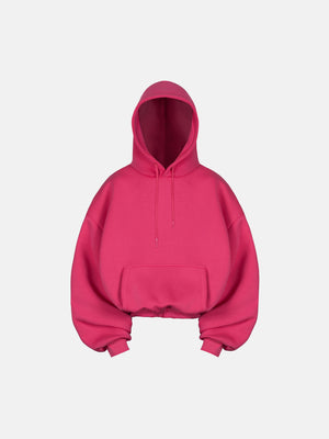 BUBBLE HOODIE - HOT PINK