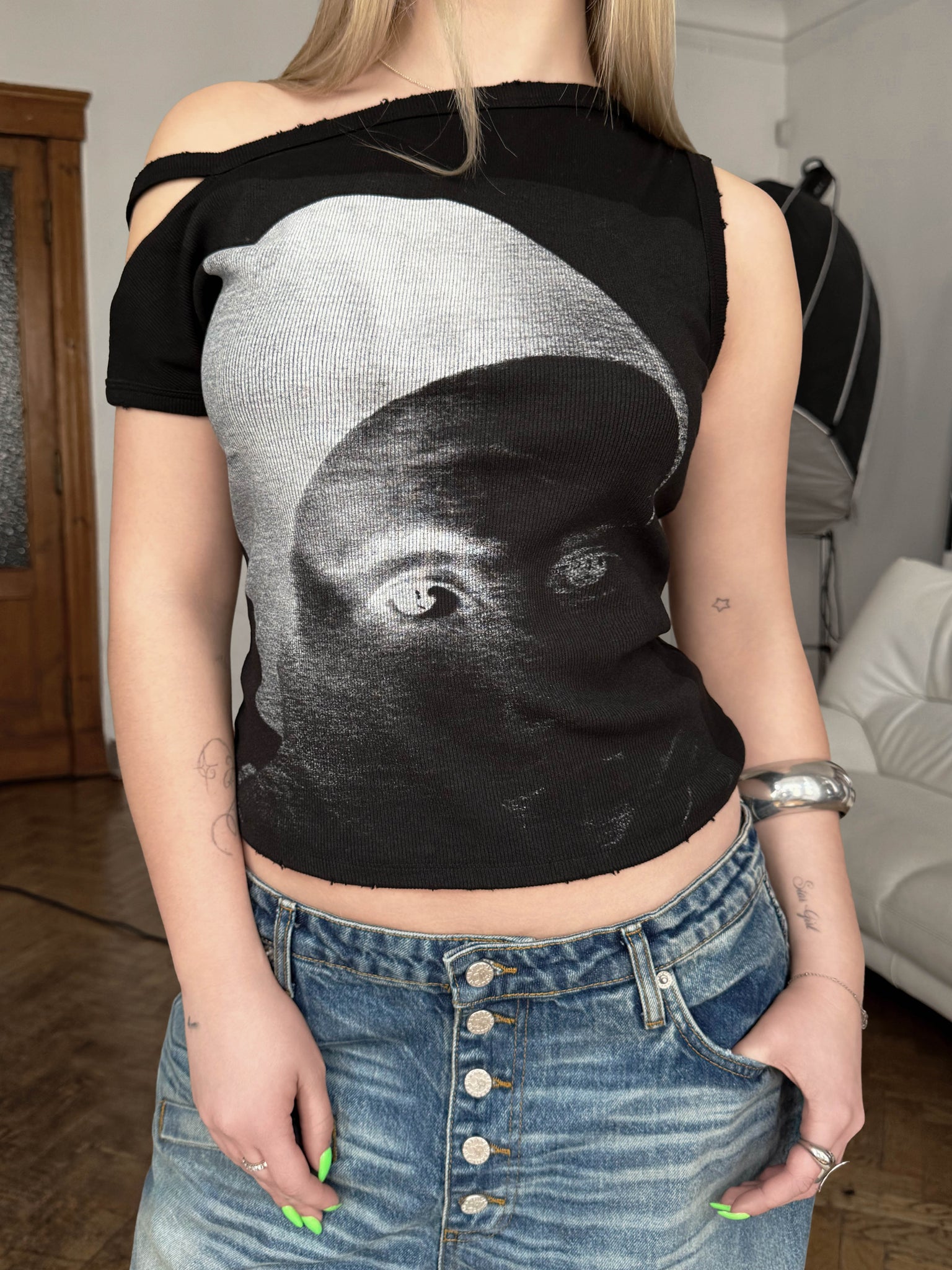 OFF SHOULDER TOP - DOROTHY BLACK