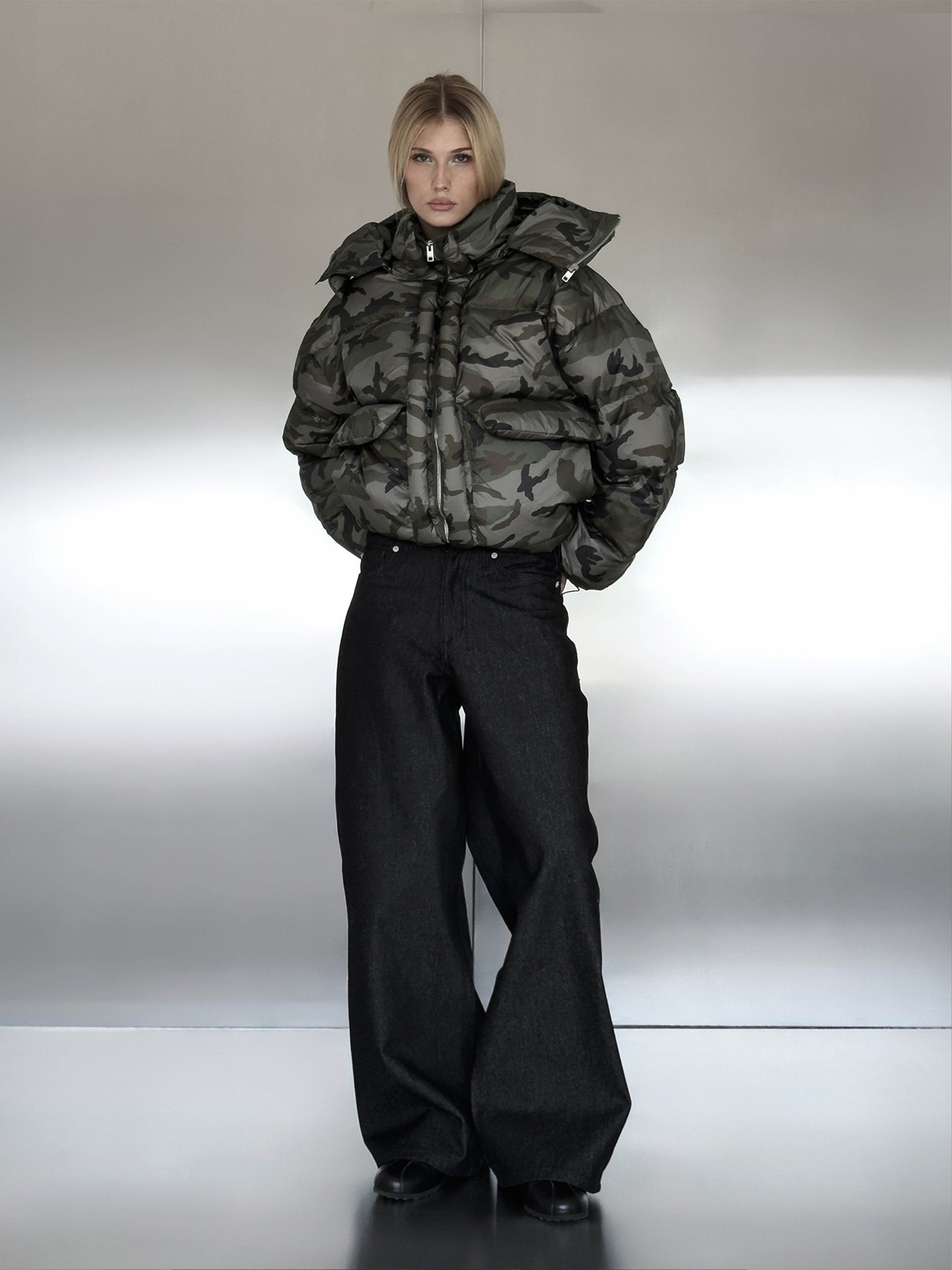 PUFFY JACKET - CAMO