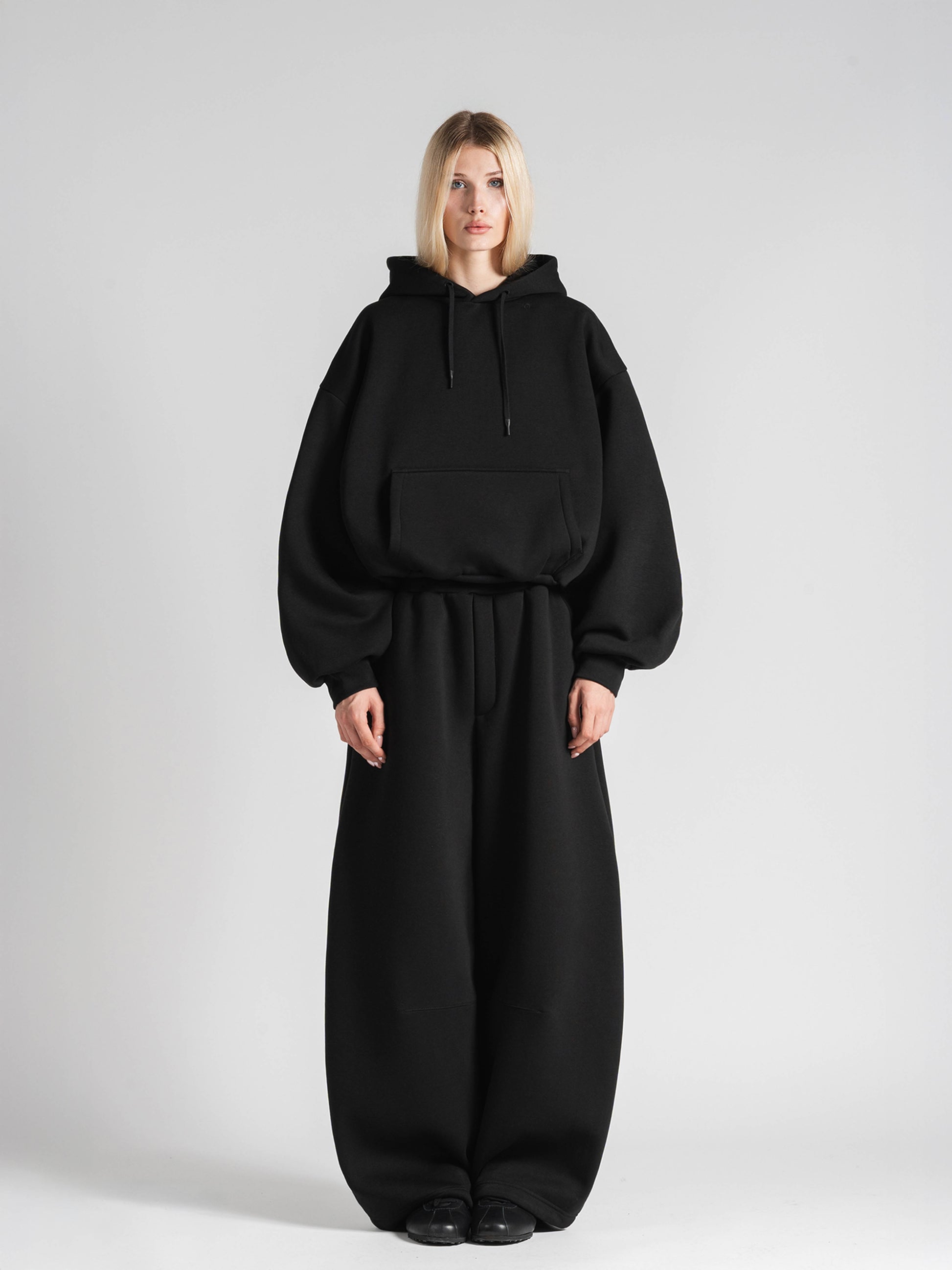 BUBBLE HOODIE - BLACK